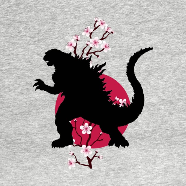 godzilla sakura by aldistar